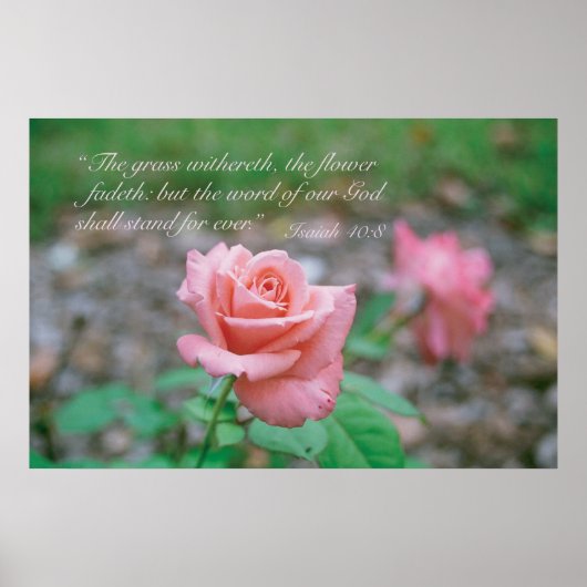 Poster Ésaïe 40:8 (Devant)