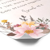 Poster Ésaïe 40:8 Verse de la Bible (Coin)