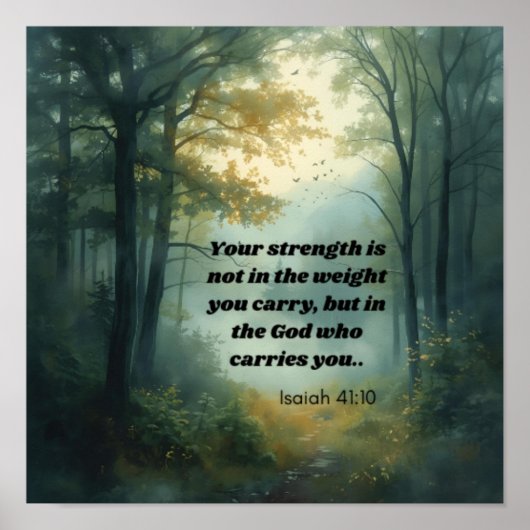 Poster Ésaïe 41:10 (Devant)