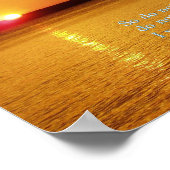 Poster Esaïe 41:10 Coucher du soleil (Coin)