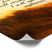 Poster Esaïe 41:10 Verse de la Bible Ne craignez pas que  (Coin)