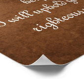 Poster Esaïe 41:10 Verset biblique pour la force (Coin)