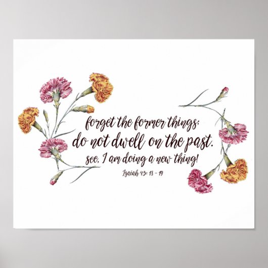 Poster Ésaïe 43:18-19 (Devant)