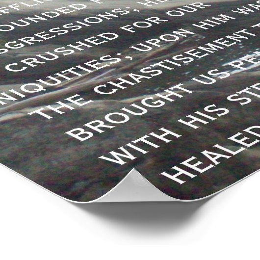 Poster Ésaïe 53:2-3 (Coin)