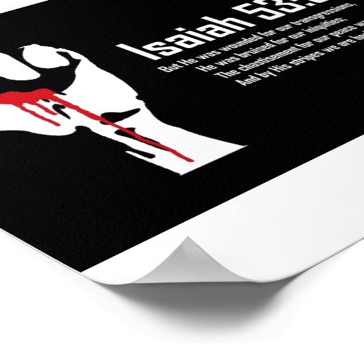 Poster Ésaïe 53:5 (Coin)