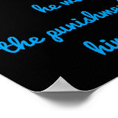 Poster Esaïe 53:5 Avec des mouettes qui volent au-dessus (Coin)