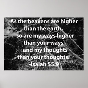 Poster Ésaïe 55:9