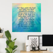 Poster Ésaïe 57:15 (Bureau à domicile)