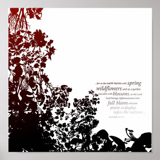 Poster Ésaïe 61:11 (Devant)