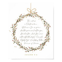 Ésaïe 9:6 Pour nous un enfant est né Noël