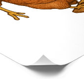 Poster escadron acrobatique de poulets gazouillants (Coin)