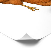 Poster escadron acrobatique de poulets gazouillants (Coin)