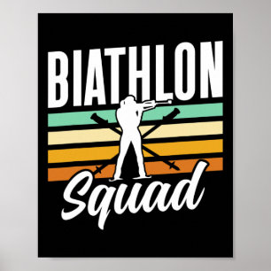 Poster Escadron de biathlon Biathlète Biathlète Sports