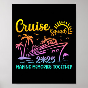 Poster Escadron de croisière 2025 Famille amis Vacation C