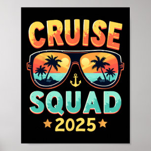 Poster Escadron de croisière 2025 Famille de navires de v