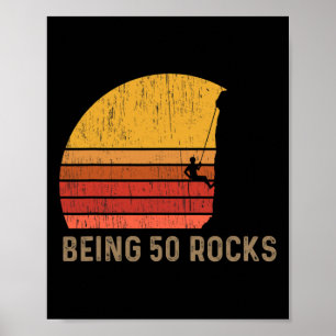 Poster Escalade d'anniversaire 50 ans