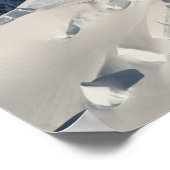 Poster Escalade de glace sur le glacier Tasman sous le mo (Coin)