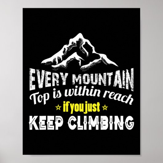 Poster Escalade de montagne (Devant)