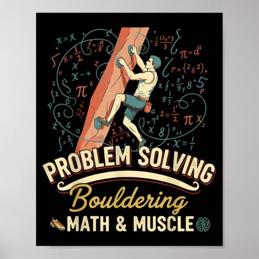 Poster Escalade de résolution de problèmes de mathématiqu (Devant)