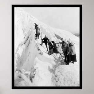 Poster Escalade du glacier Paradise 1921