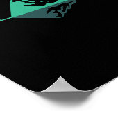 Poster Escalade Grimpeur Bloc Aventure Montagne (Coin)