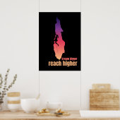 Poster Escalade Motivation Metapher Dream plus grand (Cuisine)