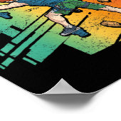 Poster Escalade Retro Rock Bouldering Mountain Escalade (Coin)