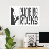 Poster Escalade rocheuse (Bureau à domicile)
