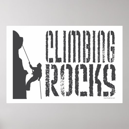 Poster Escalade rocheuse (Devant)