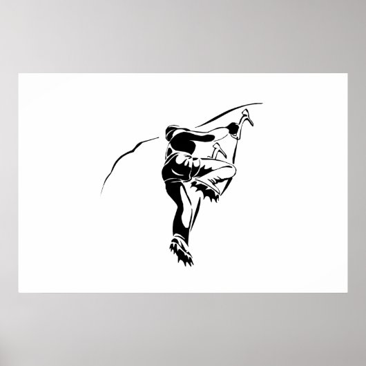 Poster Escalade rocheuse 3 (Devant)