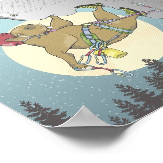 Poster Escalade rocheuse Capybara (Coin)