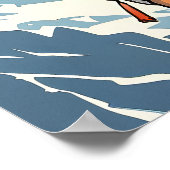 Poster Escalade rocheuse dans les Alpes suisses Imprimer (Coin)