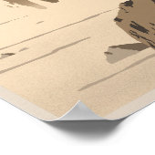 Poster Escalade rocheuse sur Titan, une lune de Saturne (Coin)