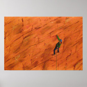 Poster escalade rock
