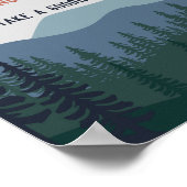 Poster Escalade rock Symbole de fête d'anniversaire (Coin)