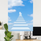 Poster Escalier (Bureau à domicile)