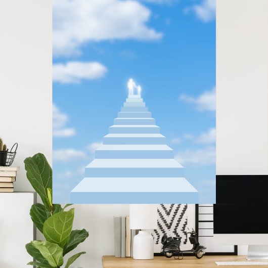 Poster Escalier (Bureau à domicile)
