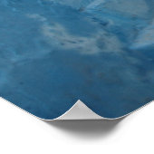 Poster Escalier bleu étroit au Maroc (Coin)