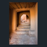 Poster Escalier brut<br><div class="desc">Maroc,  Ouarzazate,  Ait Benhaddou,  ville fortifiée,  ou czar,  le long de l'ancienne caravane saharienne à Marrakech. La fortification géante est un exemple de l'architecture argile du sud du Maroc. | Emily Wilson / DanitaDelimont.com</div>