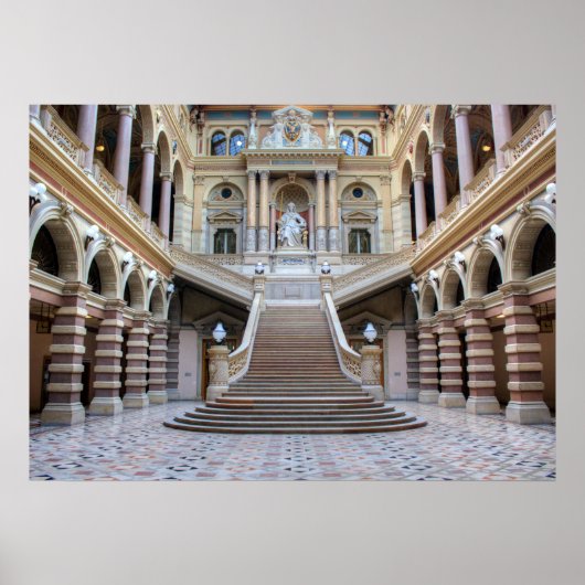 Poster Escalier Dans Justizpalast, Vienne Autriche (Devant)