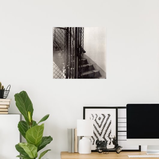 Poster Escalier dans le bâtiment (Bureau à domicile)