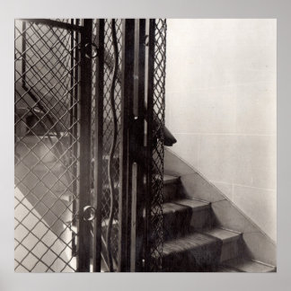 Poster Escalier dans le bâtiment