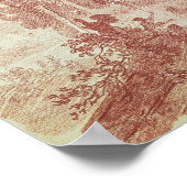 Poster Escalier dans les jardins de la Villa d'Est (Coin)