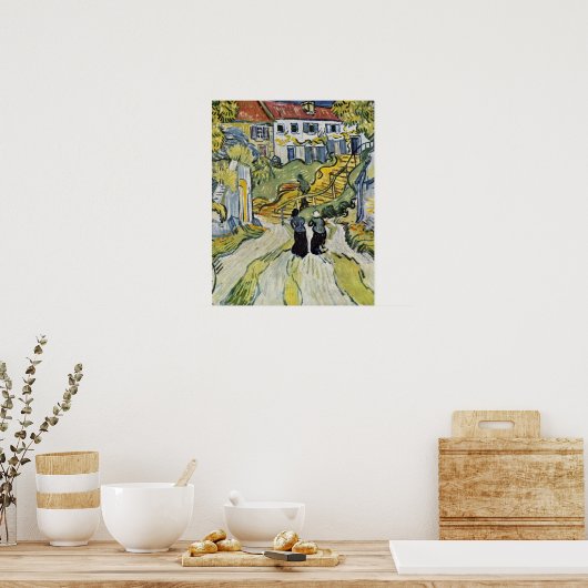 Poster Escalier d'Auvers par Vincent Willem van Gogh (Cuisine)