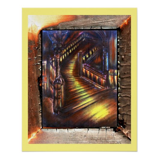 Poster Escalier de lumière (Devant)