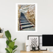 Poster Escalier de plage vertical (Bureau à domicile)