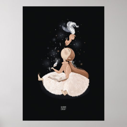 Poster ESCALIER DE PLUIE D'ARGENT par Alexandra Dikaia (Devant)