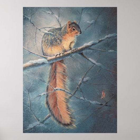 Poster ESCALIER D'HIVER par SHARON SHARPE (Devant)