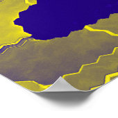 Poster escalier doré en haut (Coin)