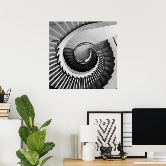 Poster Escalier en spirale 01 (Bureau à domicile)
